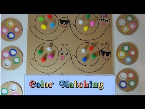 Color Matching Activity | Emotional Intelligence for Kids | Fine Motor Skills | Snail Activity