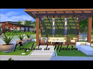 Como criar um pergolado de madeira para the sims 4 (Apenas com objetos do Jogo)
