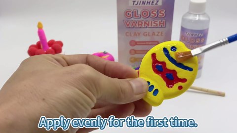 Air Dry Clay Glaze & Polymer Clay Varnish - 7oz/200ml Gloss Clay Sealant, Waterproof & Scratch Resistant Clay Glaze for Air Dry Clay Prevents Cracking, Wear & Enhances Gloss for Pottery & Sculptures