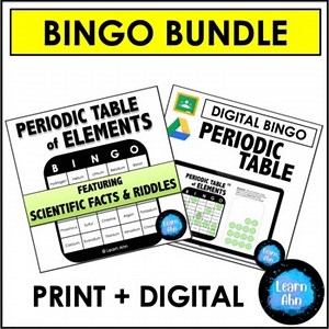 Bingo Bundle - Periodic Table of Elements | Digital + Print | Science Game!
