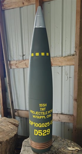 155mm NATO Artillery Round – 3D Printed, Life-sized, Hand-painted Replica for Military Enthusiast and Collectors. - Etsy