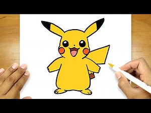 How To Draw Pikachu For Beginners | Full Body Pikachu Drawing Easy