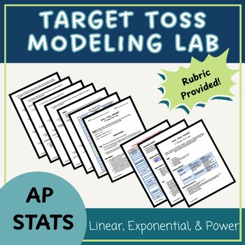 Target Toss Regression Lab: Linear/Exponential/Power Models (AP Stats/Precalc)