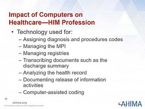 Ch 1 Introduction to Computers in Health Information Management with Narration