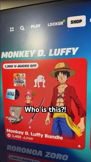Fortnite LUFFY Item Shop!