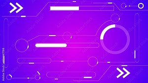 Data transfer animation high power system. whit color line on the gradient background.