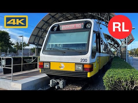 Riding DART Rail Red Line, Westmoreland to Union Station in Downtown Dallas, 4K Train Ride