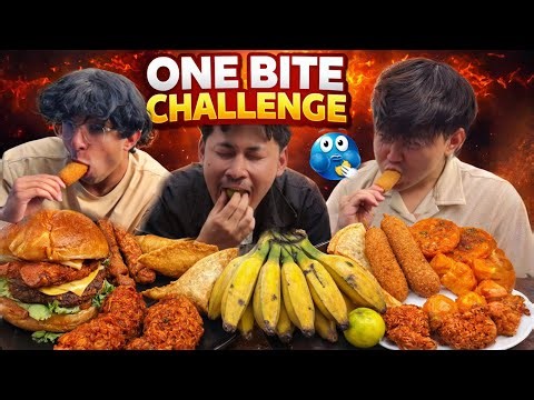 ONE BITE FOOD CHALLENGES WITH FUNNY PUNISHMENT 🤣!! EXTREMELY FUNNY REACTION