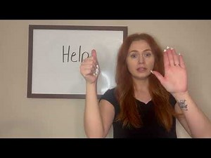 How to articulate with signs the word Help in sign language