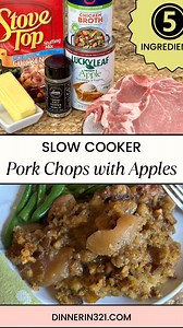 175K views · 13K reactions | Slow Cooker Pork Chops with Apples Type “RECIPE” and I’ll send you a direct link (check your inbox/message requests) #porkchop #pork #chops #porkrecipes #slowcooker #crockpot #easydinner #easyrecipe #easymeals #apple #apples #piefilling #stuffing #fall #fallflavors #fallfeels #dinnertime #suppertime #feelgoodfood #comfortfood https://www.dinnerin321.com/slow-cooker-pork-chops-with-apples/ | Dinner in 321 | Facebook