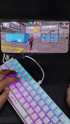 Pc❌mini mobile setup ✅Free Fire Gaming Keyboard|⌨️🖱📱Mix Pro Geek Gamer #freefire #mixpro #geekgamer