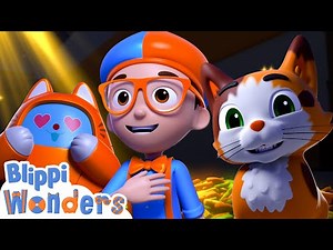 Blippi Learns About Cats - Blippi Wonders | Animals For Kids | Educational Cartoons For Kids