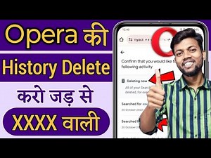 opera browser ki history kaise delete kare | How to Delete opera browser History permanently