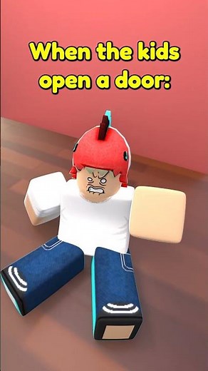 When the kids playing with doors #roblox #comedy #animation