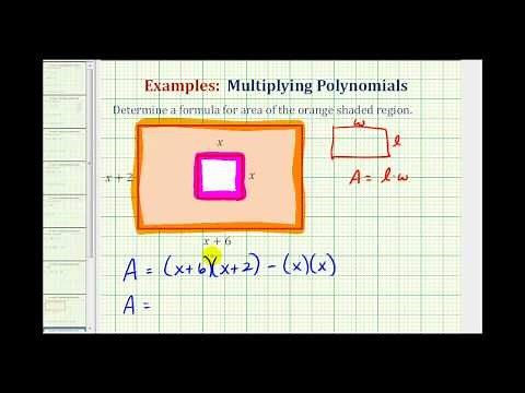Ex: Determine the Area of a Shaded Region Using a Polynomial