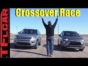 Not Even Close! Mitsubishi Eclipse Cross vs Jeep Compass Leisurely Drag Race
