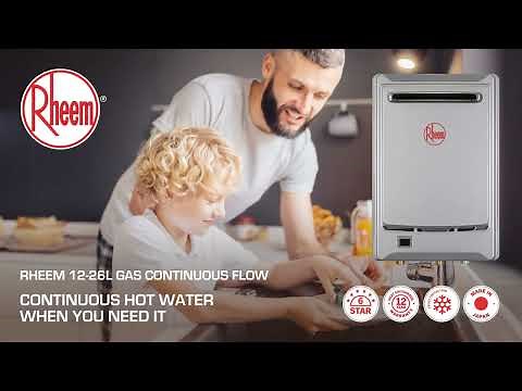 Rheem Gas Continuous Flow: Reliable, continuous hot water when you need it