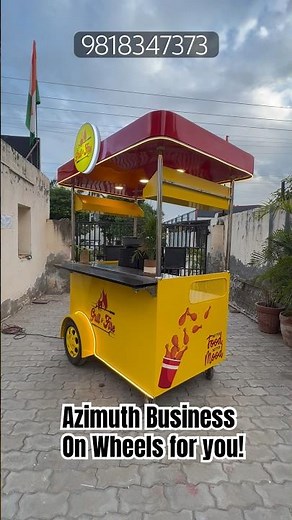 Push cart.Food cart for street food business.Multi purpose. Any menu,cuisine. Azimuth builds for you