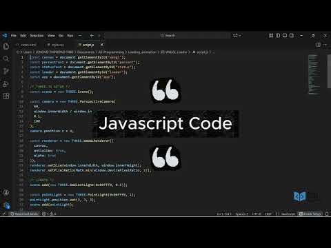 Open Project 01 | 3D WebGL Loader | Open Code Academy