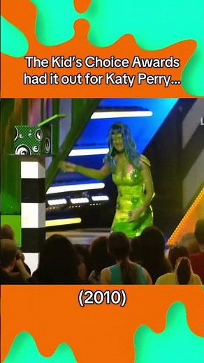 Katy Perry getting slimed at the Kid’s Choice Award #nickelodeon #kidschoiceawards #2010 #katyperry