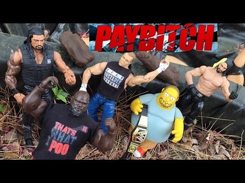 GTS WRESTLING: PAYBACK parody! WWE Figure Animation PPV EVENT! MATTEL ELITES!