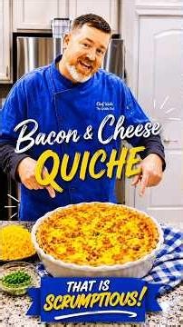 The BEST Bacon & Cheese Quiche You'll Ever Make! 🥓🧀 Easy, Creamy & Delicious #BaconCheeseQuiche