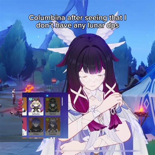 I’m probably skipping zibai too #chongyuu #GenshinImpact #columbina #sethos #ineffa @squink @𑣲 strawby ୨ৎ