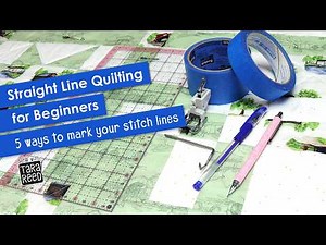 Straight Line Quilting for Beginners | 4 Easy Marking & Quilting Techniques on a Domestic Machine