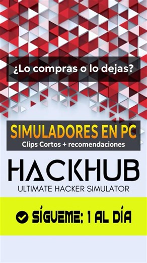 HackHub es un simulador para desentrañar secretos. ¿Lo jugarías? SÍ/NO 👇#gamereview #games #gamer