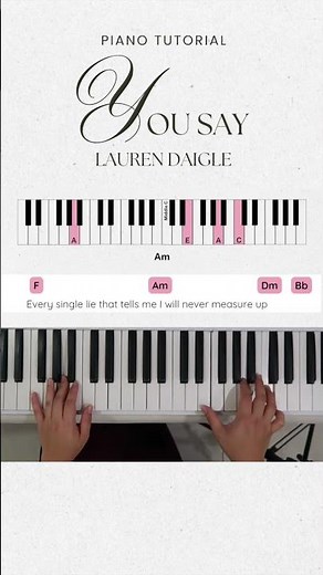 You Say - Lauren Daigle | Chords Tutorial (Part 7)