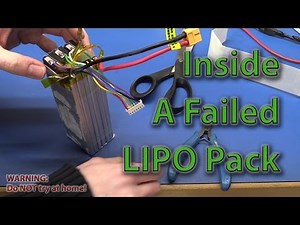 Inside a Failed Lipo Battery Pack - Ec-Projects