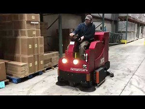 FactoryCat XR Rider Floor Scrubber
