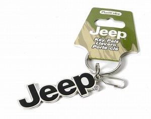 Jeep Wrangler Enamel Keychain with Jeep Logo