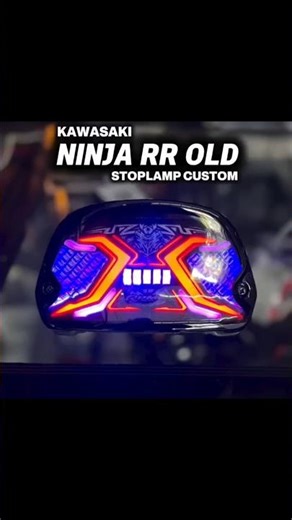 Kawasaki Ninja RR Old Model Modified 🔥 | Custom Stoplamp Design 💡 | LED Tail Light Upgrade 2026