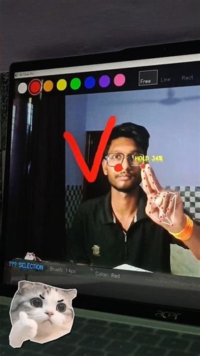 I Controlled My Laptop Without Touching It… 😳 #GestureControl #HandTracking #Coding #StudentLife