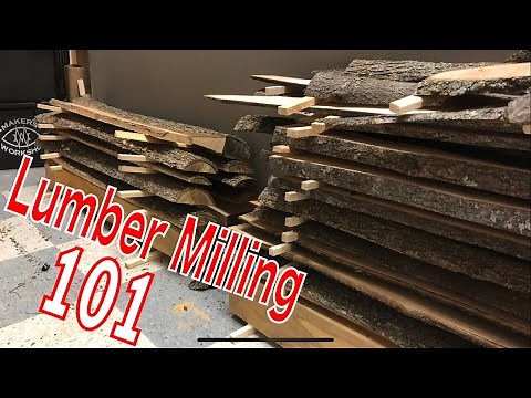 How To Rough Cut and Mill Your Own Lumber, Part 1 of 3 // Tips and Tricks