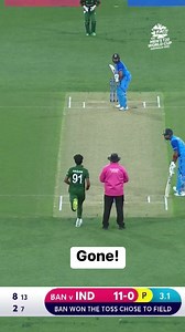 India lose their first wicket! #T20WorldCup #cricket #cricketreels | ICC - International Cricket Council