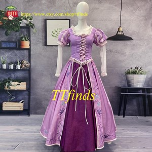 Princess Rapunzel Dress Tangled Skirt Cosplay Costume Inspired Personalized Size - Etsy UK