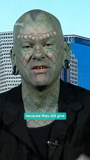What does it take, and how much does it cost to become a lizard? 🦎 Erik Sprague, aka The Lizardman, who has dedicated 30 years to transforming himself through body modification surgeries, reveals all. | This Morning