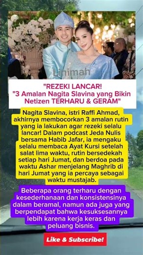 Rahasia Rezeki Lancar Nagita Slavina Bikin Terharu & Ada yang Geram - 3 Amalan Ini Yang Bikin Sukses