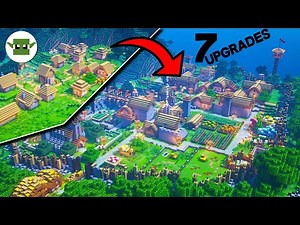 Minecraft Plains VILLAGE | 7 Upgrades in minecraft