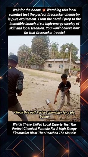 Watch This Incredible Local Firecracker Chemistry Experiment In Action!
