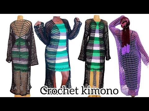 Easy crochet kimono/ Beginner friendly guide, Pinterest inspired tutorial