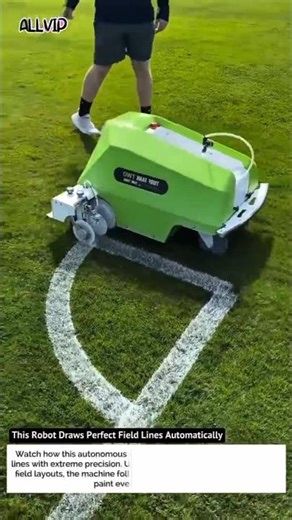 This Robot Draws Perfect Field Lines Automatically 😱 | Sports Field Technology