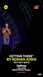 Sydney! Coming to your city with my stand up comedy show "Getting There" on 7th December. Book your tickets now. | Rohan Joshi