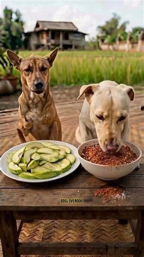 Dog Eats Raw Mango with Chilly! 🌶️ | Funny Pet Reactions
