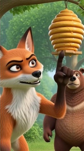 fox cartoon short video #animation #cartoon #cartoonshort #kids #trend #trendingshorts