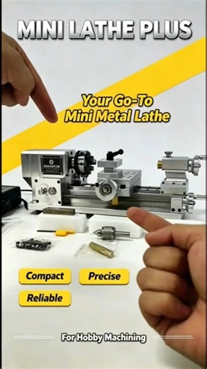 Mini Lathe, Compact Mini Lathe, Micro Lathe, Desktop Lathe, Small Turning Lathe, DIY Lathe SVANFON