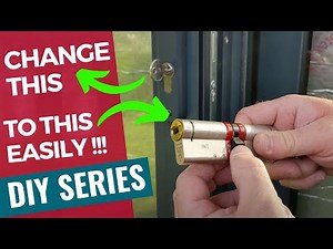 Euro cylinder lock replacement
