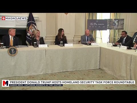 🇺🇸 FULL: President Donald Trump Hosts Homeland Security Task Force Roundtable at The White House